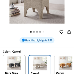 Boucle Modern Square Foot Stool Ottoman, Vanity Stool for Makeup, Rectangle Foot Rest for Couch, Upholstered Ottoman Stool for Living Room, Bedroom, E