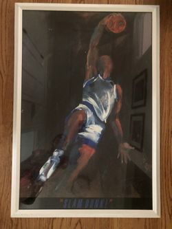 “Slam Dunk” Framed Basketball Print