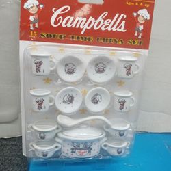 1992 Chilton Toys Campbell's 15 Pc. Soup Time China Set