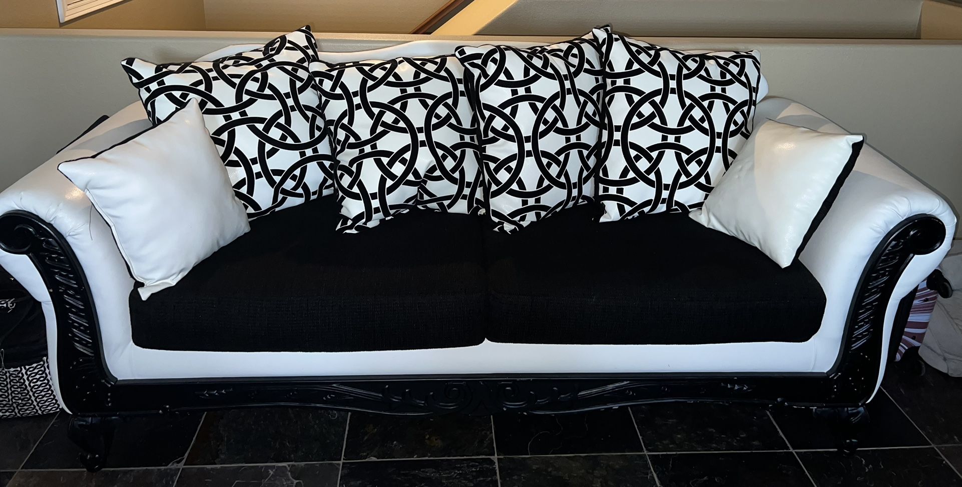 Black And White Couch Set