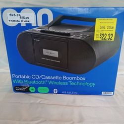 ONN Portable Cd/Cassette Player 