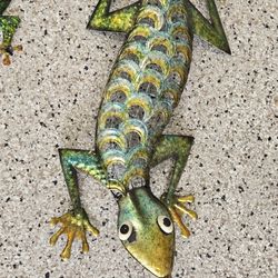 Seven Metal Wall Lizards.  Excellent Condition. 