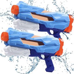 Water Gun - 2 Pack Water Guns, 1200CC Squirt Guns, Water Guns for Adults and Kids, Outdoor Water Toys High Capacity Summer Super Soaker for Swimming P