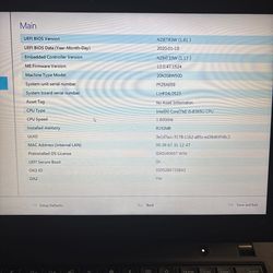 Thinkpad t490 i5 16 gigs memory