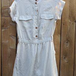 Banana Republic Button down waste time dress in nude cream

 size xs
