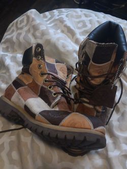 Timberland Patchwork Leather Boots