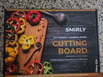 Smirly Bamboo Cutting Board Set 10 pc