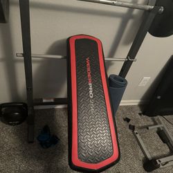 Work Out Bench With Weights 