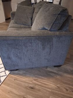 Small  blue sofa
