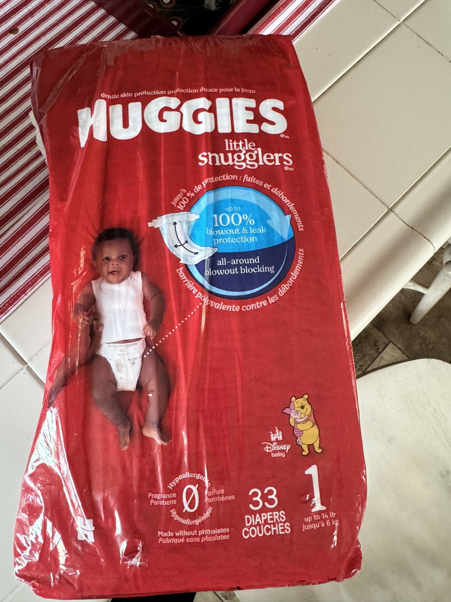 132-Size 1 Huggies Little Snugglers Diapers