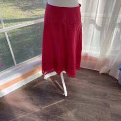 Embroidered & Cutout Skirt