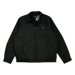 POLO RALPH LAUREN HARRINGTON JACKET XL MENS BLACK SWEATSHIRT FULL ZIP PRL NEW WITH TAGS!