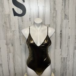 Black And Gold Bodysuit 