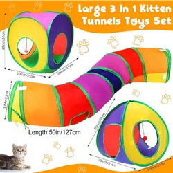 5 piece Kitten Tunnel Play Set Never Used!!! 