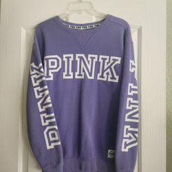VICTORIA'S SECRET PINK SWEATSHIRT/ SIZE LARGE