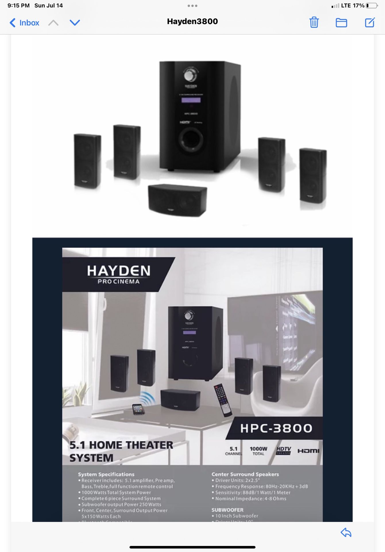 Hayden Pro Cinema