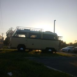 VW BUS ROOF RACK AND LATTER..