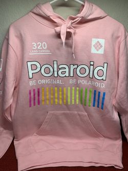 Pink polaroid hoodie deals