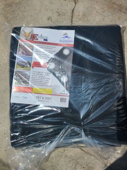 7ft × 20ft Black Mesh Sun Shade