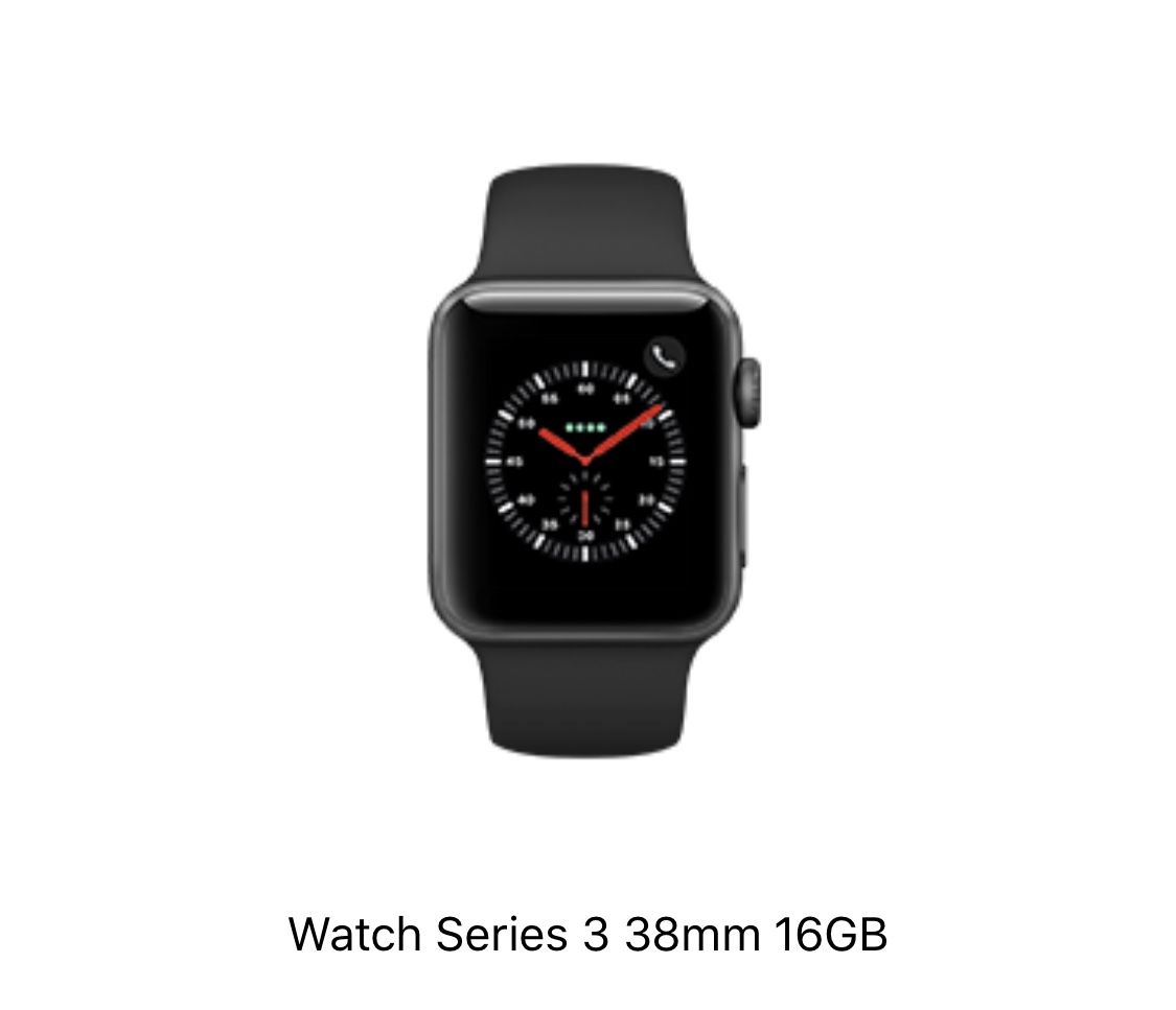 Apple Watch Series 3 38mm Black