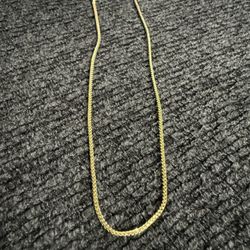 1.2mm Diamond Cut Franco Chain (4.5 Grams Of 14k Gold)