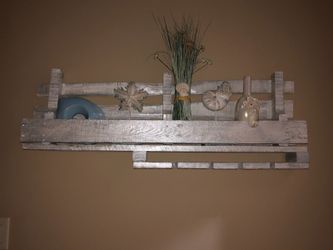 Pearl white wine rack or wall shelf