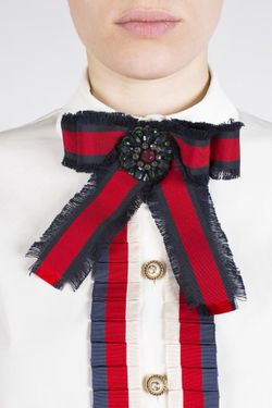Navy Blue&Red Brooches
