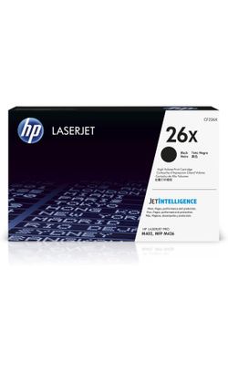 HP 26X Black High-yield Toner Cartridge | Works with HP LaserJet Pro M402 Series, HP LaserJet Pro MFP M426 Series | CF226X