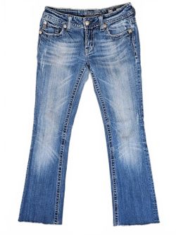 Miss Me Womens Medium Wash Stretch Bootcut Jeans Size 27