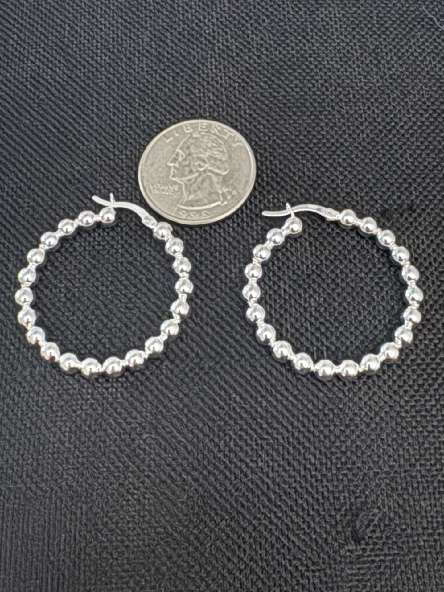 Sterling Silver Hoops