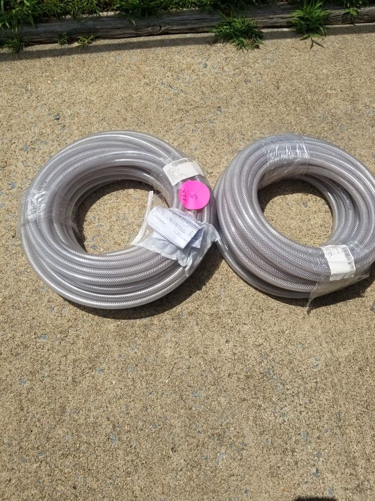 TUBING,BRAIDED,REINFORCED. 5/8" OD ×1/2" ID 2-100' ROLLS