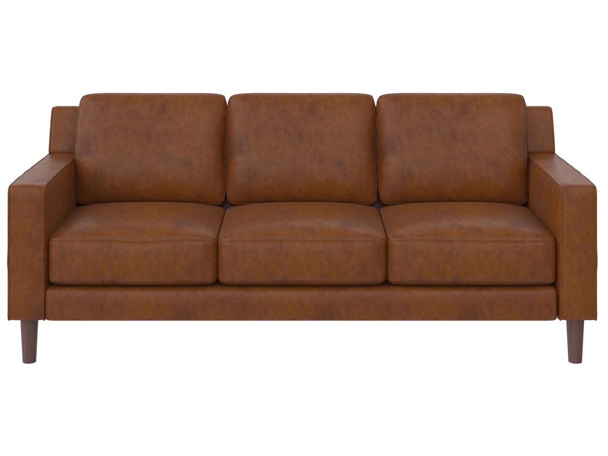 Faux Leather Couch  And recliner