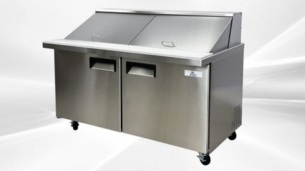 NSF Sandwich Prep Table Mega Top two door 60 ins SCLM2-60-E-HC