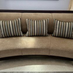 2 Matching Armless Sofas W/pillows For Sale $200 Each $400 Both OBO