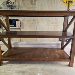 Solid Wood TV Console Table 