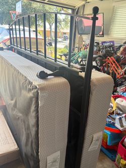 FREE King box spring, frame, headboard