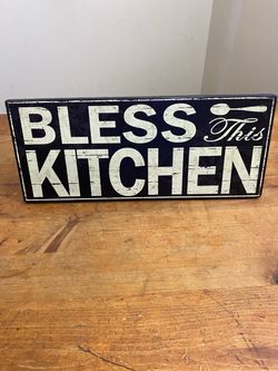 Wall art Bless This Kitchen