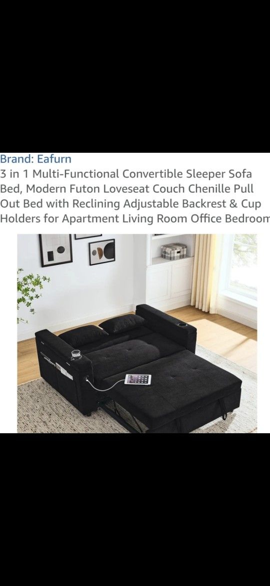 3 In 1 Convertible Sleeper Sofa