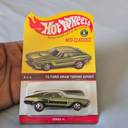 HOT WHEELS 2016 RLC NEO-CLASSICS SERIES 14 '72 FORD GRAN TORINO #02204 4of4 *NEW*