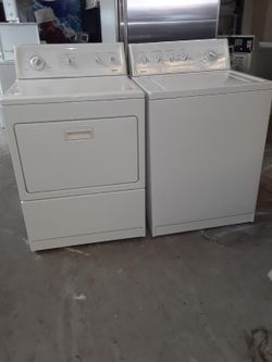 gas kenmore brand washer and dryer set 3 months warranty delivery and installation