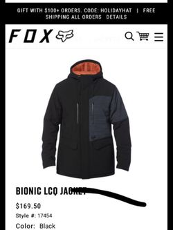 Fox racing jacket large =L