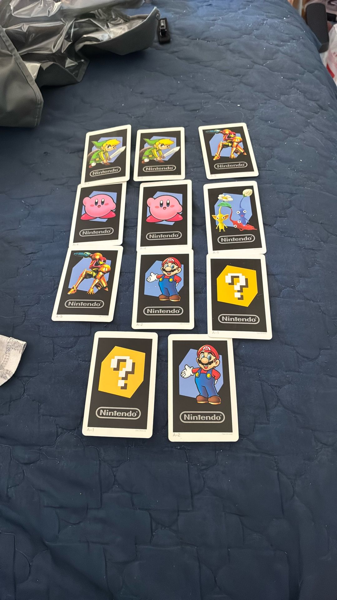 Nintendo   Lot Of  11  A  R   Cards For   A R.  Games