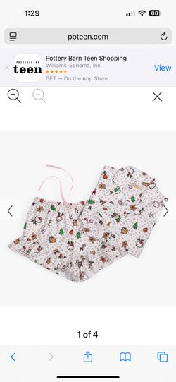 Medium Pottery Barn Hello Kitty Pjs