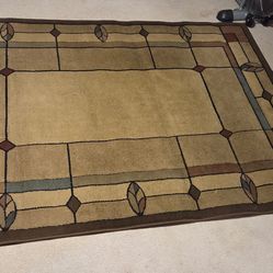 MOHAWK AREA RUG  LEAF POINT/MULTI 63” X 91”