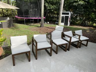 Wood Chairs With Cushions