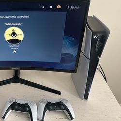 PS5 With 32inch Samsung Curved Monitor 