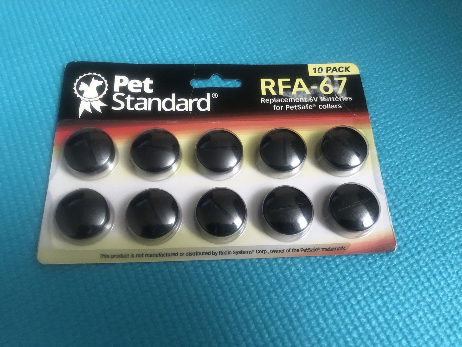 Pet Standard RFA-67 Replacement 6V Batteries for PetSafe Collars 10 PACK