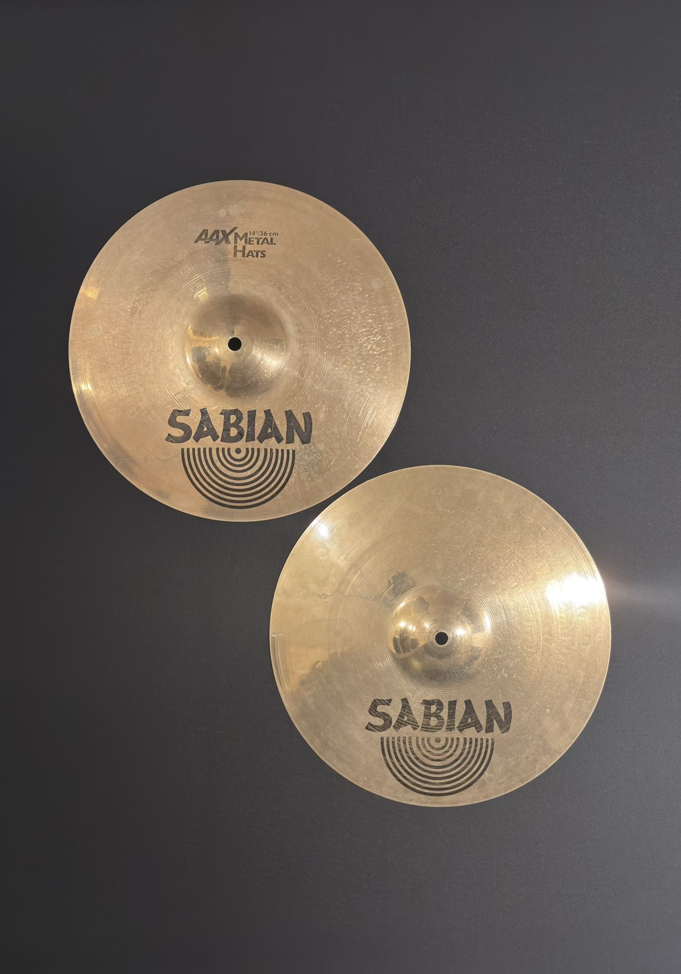 Sabian 14” AAX Metal Hi-Hat Cymbals (Pair) 1397g/1472g (RARE)