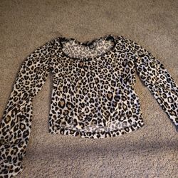 long sleeve leopard print 