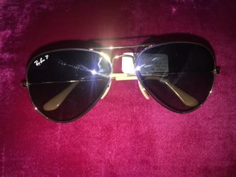 Ray-bans polarized aviator sunglasses